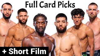 My Full Card Predictions amp Breakdown For UFC Fight Night Cannonier vs Imavov [upl. by Esinahs]