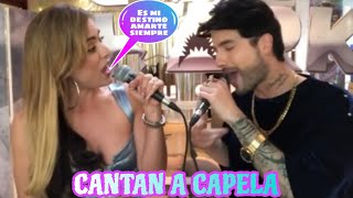 YEIMY MONTOYA Y CHARLY FLOW CANTANDO DESTINO A CAPELA  LA REINA DEL FLOW [upl. by Rehctelf]