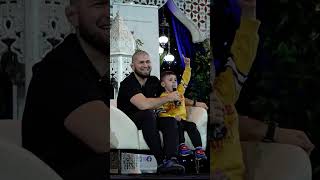 Allahu Akbar☝️😍  Khabib with child fan  saying Allahu Akbar viral islam ytshorts allahuakbar [upl. by Notlem]