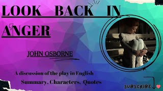 “Exploring Look Back in Anger by John Osborne A Summary in Englishquot [upl. by Hanae451]