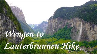 Wengen to Lauterbrunnen Hike [upl. by Adelaide]