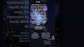 Angel number 711 written by Amanda Livingston Infinite Beauty Tarot [upl. by Ledif]