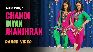 Chandi Diyan Jhanjran  Wedding Dance  Miss Pooja  The Nachania  Trending Punjabi Song [upl. by Olegnaleahcim]