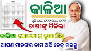 ଚାଷୀଙ୍କୁ ମିଳିଲା କାଳିଆ ଯୋଜନା ର ନୂଆ ଲିଷ୍ଟ  Farmer new list in kalia yojana 2024 [upl. by Siskind]