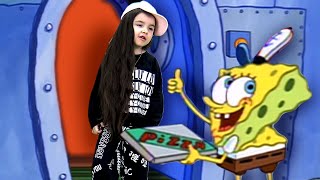 Spongebob delivers pizza to Dominika [upl. by Bowden]