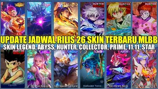 UPDATE JADWAL RILIS 26 SKIN TERBARU MOBILE LEGENDS 2024 SKIN COLLECTOR COLLAB ABYSS M6 LEGEND [upl. by Chiou]