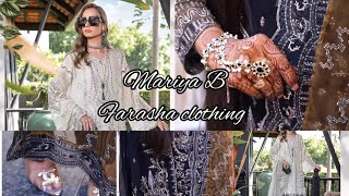 Farasha clothing amp Maria B clothing brand online shopping viral shopping [upl. by Leinad491]