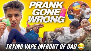 VAPE PRANK ON DAD 😂 [upl. by Perzan]