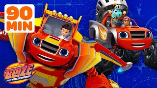 Blaze Knight Monster Machine w AJ  Science Games for Kids  Blaze and the Monster Machines [upl. by Aldercy]