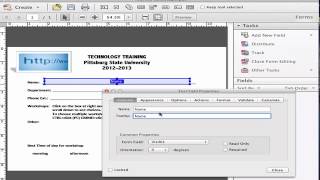 Adding a Text Field in Adobe Acrobat Pro [upl. by Bellanca]