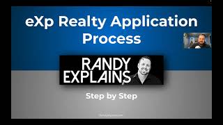 eXp Realty Application Walkthrough  Complete StepbyStep Process Updated 2022  Randy Explains [upl. by Llij]