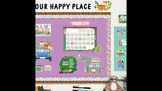 10919 Jungle Friends Calendar Set Bulletin Board [upl. by Prakash]