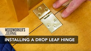 How to Install Drop Leaf Table Hinges  Woodworking [upl. by Willey505]