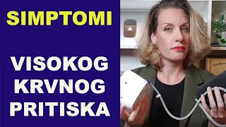 Simptomi VISOKOG KRVNOG PRITISKA hipertenzije  terapija za brzo snižavanje TA dr Bojana Mandić [upl. by Otina]