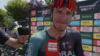 Danny van Poppel  Interview at the start  Stage 2  Critérium du Dauphiné 2023 [upl. by Montague]