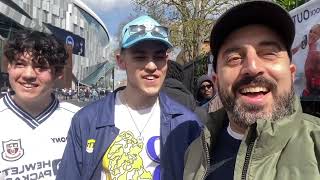 🗣️ Spurs fans Harry amp Toby share their views at the ENIC amp LEVY OUT protest Spurs COYS [upl. by Doxia422]