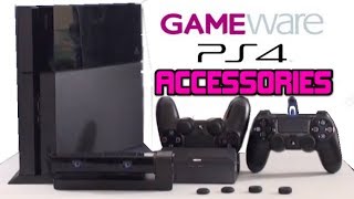 GAMEware PS4 ACCESSORIES  Stand Charging Dock Camera Mount LED USB Analog Grips  Review [upl. by Charleen]