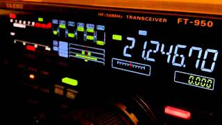 Ham Radio DX QSO CX4BW Yaesu FT950 15 Meters SSB [upl. by Abbi498]