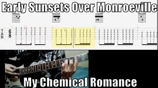 My Chemical Romance Early Sunsets Over Monroeville Guitar tab Ray Toro [upl. by Hgieleak379]