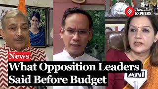 Union Budget 2024 This Is What Opposition Has Said Before Budget 2024 [upl. by Aneger783]