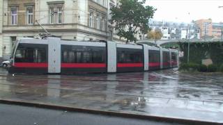 Vienna trams 5  Danube Depot [upl. by Anahsal84]