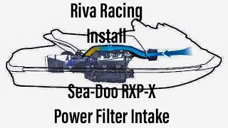 Riva Racing Install SeaDoo RXPX 300 Power Filter Intake [upl. by Eugor385]