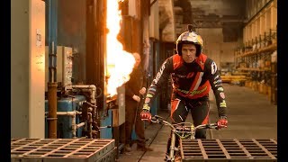 See Dougie Lampkin His Hottest Challenge Yet  Trial Bike The Furnaces of Wallwork Heat Treatment [upl. by Elias561]