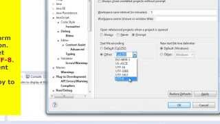 Eclipse IDE  UTF8 [upl. by Ahseyi]
