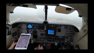 Dual GI275s  LIFR RNAV 13 approach  KFHB down to MINIMUMS [upl. by Victor]