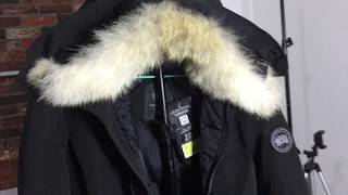 Canada Goose black Mens Borden Bomber Parka [upl. by Azilanna]