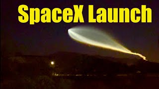 SpaceX Falcon 9 launch of Starlink Satellite Mission Sierra Vista Arizona [upl. by Hugon]