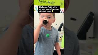 Toddler Nose Blowing Trick toddleractivities [upl. by Culbertson]