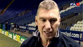 Nigel Pearson on Beckfords goals  Leicester 20 Swindon  FA Cup fourth round 280112 [upl. by Joerg]