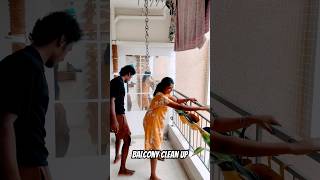 Balcony clean up music song tamil movie love reels food musicsong minivlog [upl. by Sissy]