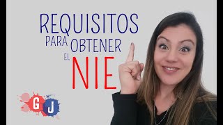 REQUISITOS PARA OBTENER EL NIE [upl. by Sanoy539]