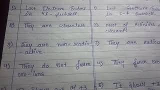 difference between lanthanide and actinides 12 th chemistry [upl. by Leff]