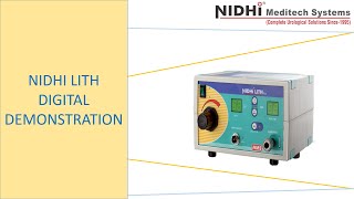 PNEUMATIC LITHOTRIPTER LITHO CLAST NIDHILITH DIGITAL DEMONSTRATION [upl. by Renelle]