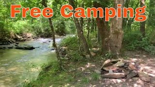 Free Camping in North Carolina at the Basin Creek Camping Area [upl. by Yllet789]