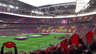 Barça vs Man Utd Tifo CL Final 2011 [upl. by Rhys479]