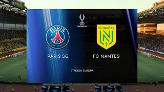 Paris Saint Germain vs Nantes 31072022 Final Trophée des Champions FIFA 22 [upl. by Ytitsahc712]