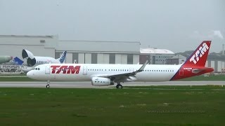 Takeoff  landing with RAT of TAM Brasil A321 Sharklets PTMXN [upl. by Lucinda395]