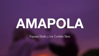 Amapola  Papaya Dada y Los Cumbia Stars Letra [upl. by Nylrebma797]