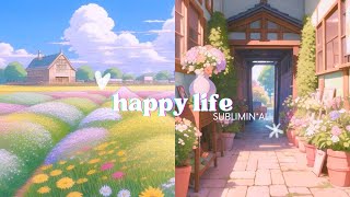 ・⌒☆  stay positive subliminal ᴗᵔᴥᵔ healthy mind  happiness boost  gratitude affirmations [upl. by Anrym309]