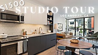 Inside a CHEAP 1500 Vintage LA Studio Apartment Tour touring 3 apartments in Los Angeles [upl. by Rosio]