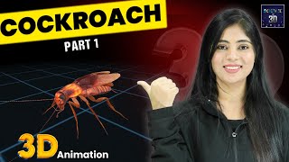 Cockroach 3D Animation  Part 1  Zoology  Science in 3D [upl. by Wrennie331]