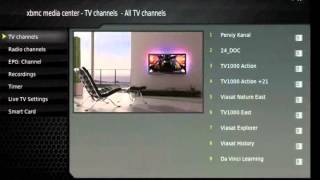 First Android Box with DVB SS2 STB on XBMC U4 [upl. by Daryn59]