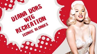 DIANA DORS WIG RECREATION  ICONIC BLONDES [upl. by Maddis856]