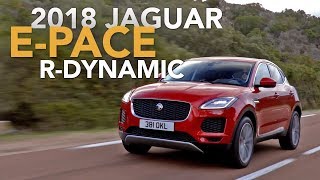 2018 Jaguar EPace Review  First Drive [upl. by Atteuqaj]