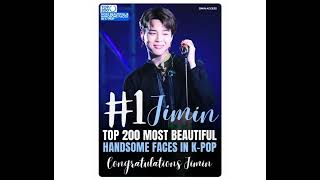 Jimin 1 TOP 200 MOST BEAUTIFUL HANDSOME FACES IN KPOP DABEME TOP100 [upl. by Eimorej]