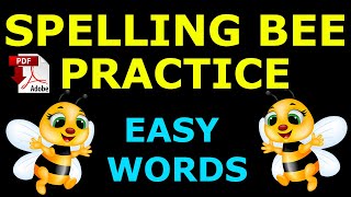 Letters in Alphabet  Spelling bee  Easy Exercise  Listen and find the word  Easy English Lesson [upl. by Felizio672]